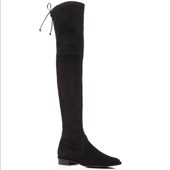 Stuart Weitzman Suede Lowland Over the Knee Boots - Picture 1 of 8